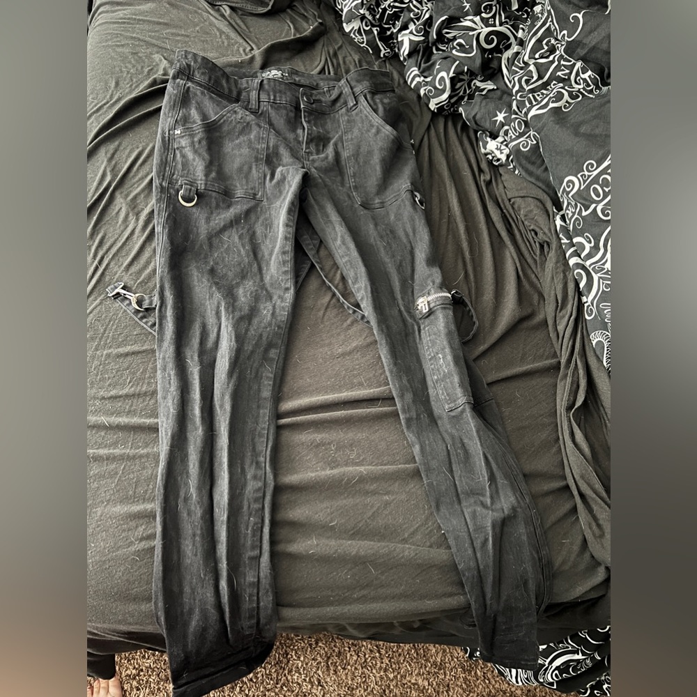 Royal Bones by Tripp Goth Bondage Pants with Suspenders